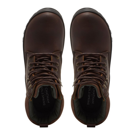 Chatham Ladies Bramham Waterproof Lace Ankle Boots #colour_dark brown