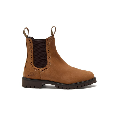 Chatham Ladies Moreton Brogue Chelsea Boots #colour_tan