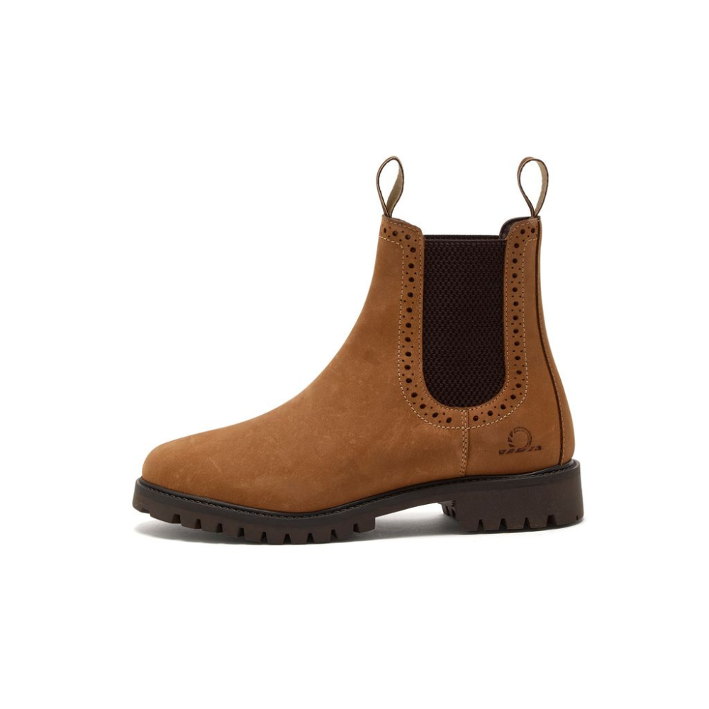 Chatham Ladies Moreton Brogue Chelsea Boots #colour_tan