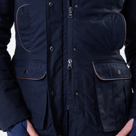 Horseware Ireland Newmarket Wax Jacket #colour_core-navy