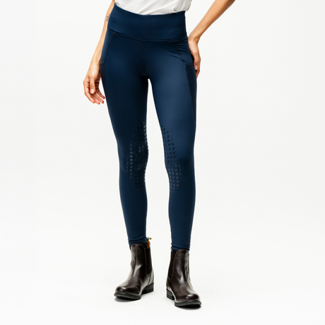 Horseware Ireland Formfit Knee Patch Riding Tights #colour_core-navy