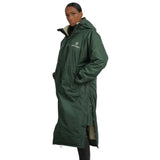 EQUIDRY Women's Thick Fleece Evolution Fixed Hood #colour_black-forest-green-cream