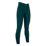 HKM Women's Silicone Full Seat Breeches -Livigno- #colour_deep-green