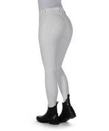 HKM Ladies Silicone Knee Patch Breeches -Livigno- #colour_white