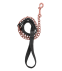 Waldhausen Soft Lead Rein #colour_black-rose-gold