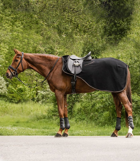 Waldhausen Modern Rosé Excercise Rug #colour_black-rosegold