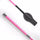 KM Elite Silver Braided Junior Whip #colour_hot-pink