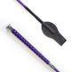 KM Elite Silver Braided Junior Whip #colour_purple