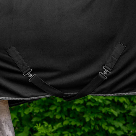 Waldhausen Economic Fleece Rug with Cross Surcingles #colour_black