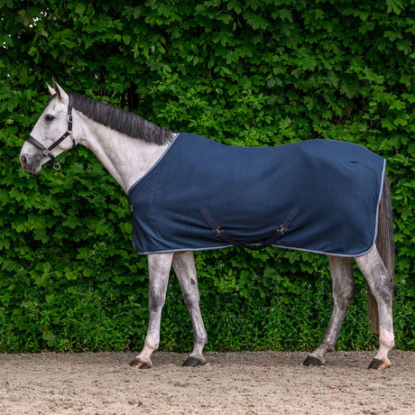 Waldhausen Economic Fleece Rug with Cross Surcingles #colour_night-blue