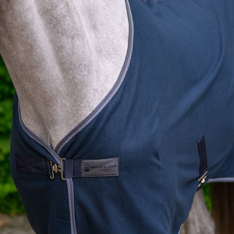 Waldhausen Economic Fleece Rug with Cross Surcingles #colour_night-blue