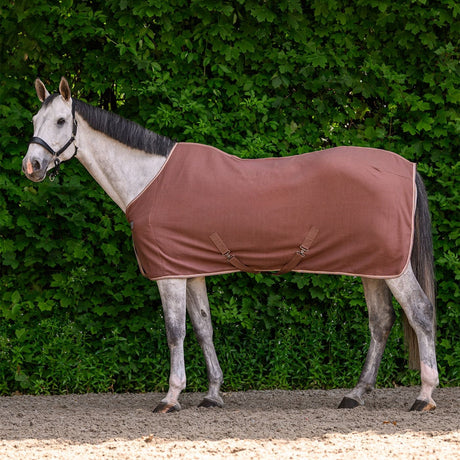 Waldhausen Economic Fleece Rug with Cross Surcingles #colour_mocca