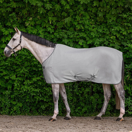 Waldhausen Economic Fleece Rug with Cross Surcingles #colour_silver-grey