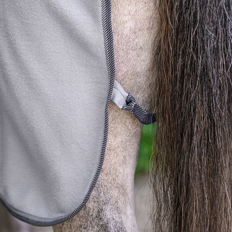 Waldhausen Economic Fleece Rug with Cross Surcingles #colour_silver-grey