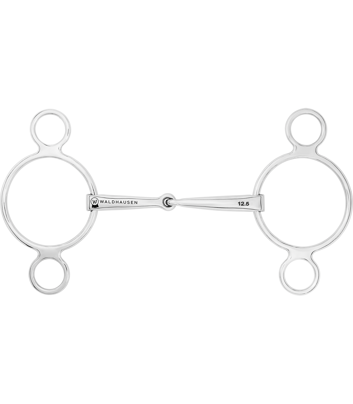 Waldhausen Single Jointed Stainless Steel 3-Ring Bit