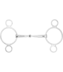 Waldhausen Single Jointed Stainless Steel 3-Ring Bit