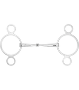 Waldhausen Single Jointed Stainless Steel 3-Ring Bit