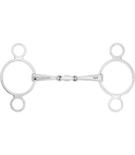 Waldhausen Double Jointed Stainless Steel 3-Ring Bit