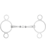 Waldhausen Double Jointed Stainless Steel 3-Ring Bit