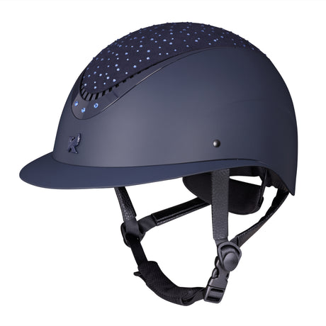 Shires Karben Viola Ellipse  Riding Hat #colour_navy