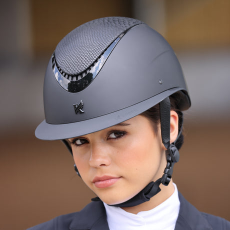 Shires Karben Lorah Ellipse Riding Hat #colour_black