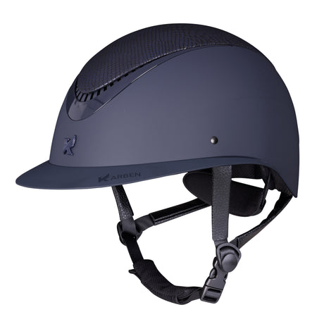 Shires Karben Lorah Ellipse Riding Hat #colour_navy