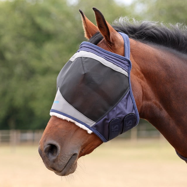 Shires FlyGuard Pro Feinmaschige ohrlose Fliegenmaske