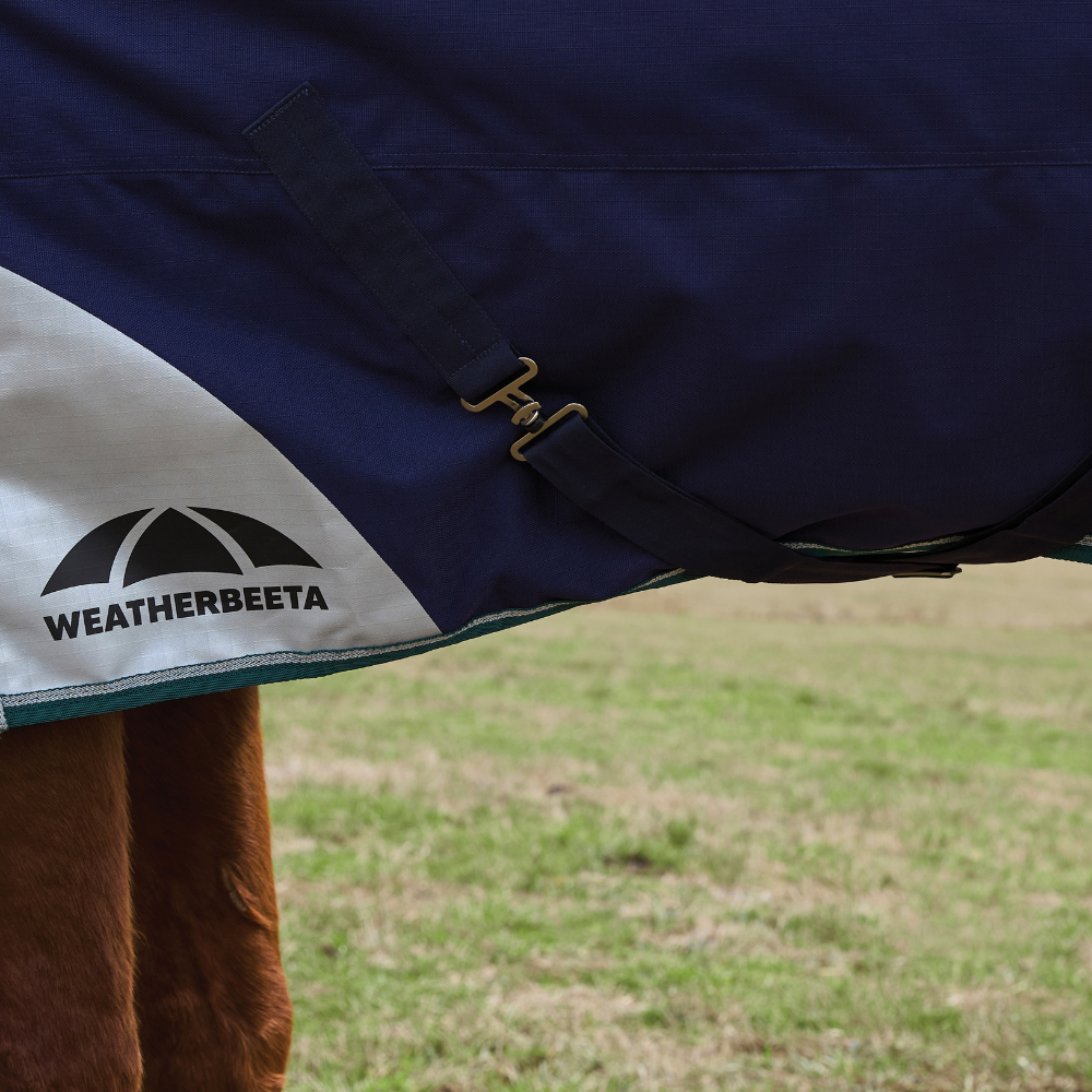 Weatherbeeta Comfitec Plus Dynamic 0G Detach-A-Neck Turnout #colour_navy-forest-green