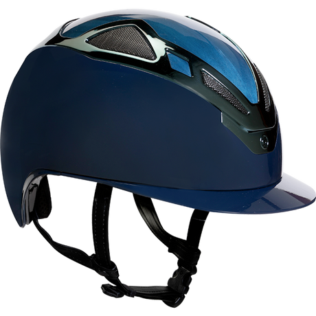 Suomy Apex Wood Riding Hat #colour_blue-navy-glossy