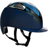 Suomy Apex Wood Riding Hat #colour_blue-navy-glossy