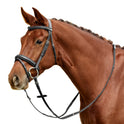 Dublin Padded Mono Crown Flash Leather Bridle for Horses