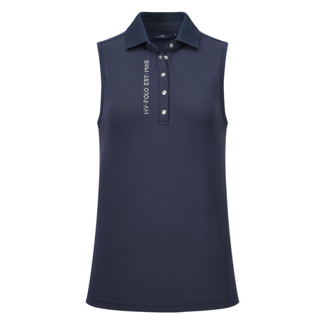 HV Polo Myrthe Sleeveless Polo Shirt #colour_navy