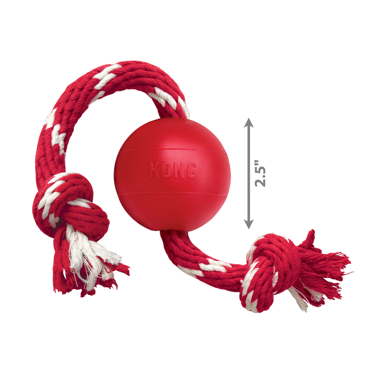 KONG Ball With Rope #size_s