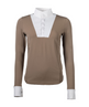 HKM Women's Long Sleeve Competition Shirt -Virginia- #colour_taupe