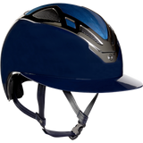 Suomy Apex Wood Lady Riding Hat #colour_blue-navy-glossy