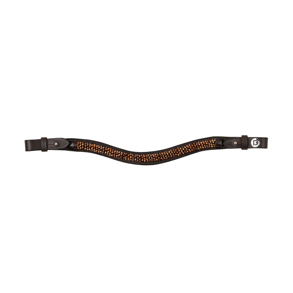 Dublin Rock Crystal Sparkly Leather Bridle Browband