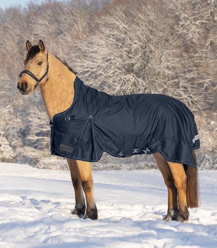 Waldhausen Scandic High Neck Light Turnout Rug #colour_night-blue