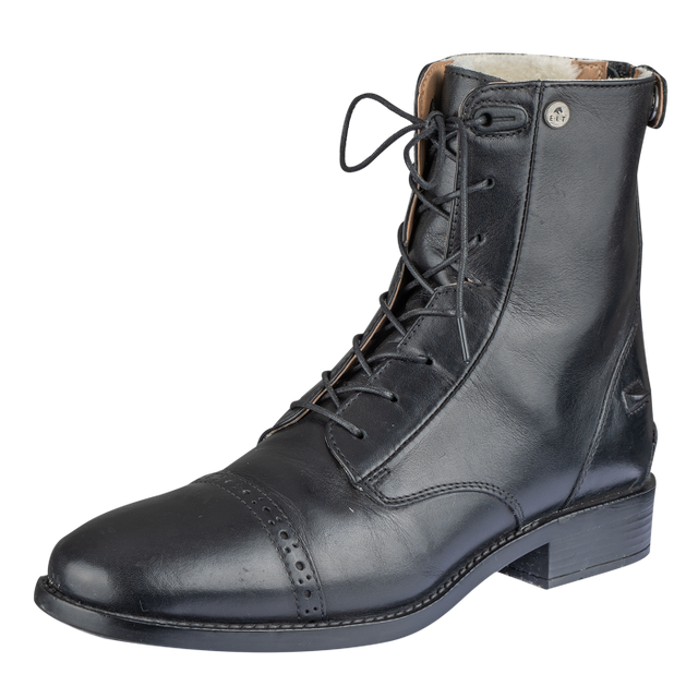 E.L.T Belfort Ladies Winter Lace-Up Boots #colour_black