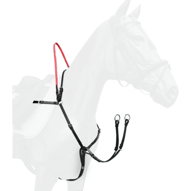 Waldhausen Breastplate with Safety Rein #colour_black