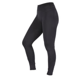 Shires Aubrion Porter Ladies Winter Riding Tights in Charcoal, side view