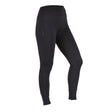 Shires Aubrion Porter Ladies Winter Riding Tights in Charcoal, three-quarter front view