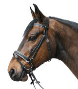 Waldhausen Star Diamond Bridle #colour_black-white