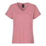 Musto Women's Original V Neck Short Sleeved T-Shirt #colour_pink-chalk