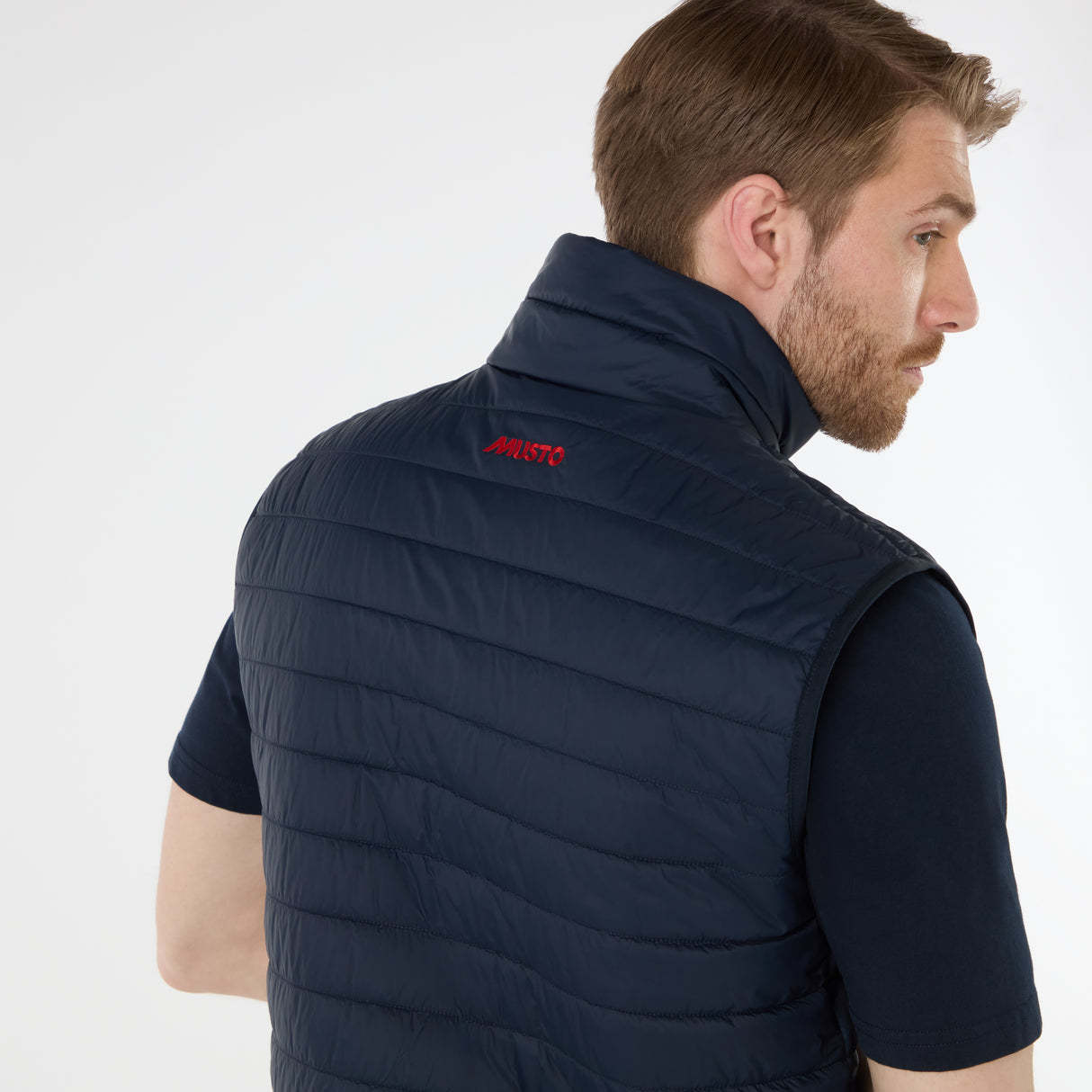 Musto Men's Original Lite Puffer Vest #colour_navy