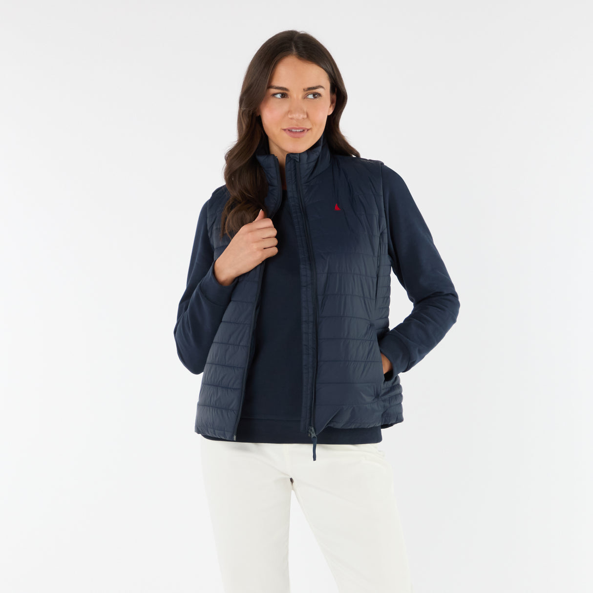 Musto Women's Original Lite Puffer Vest #colour_navy