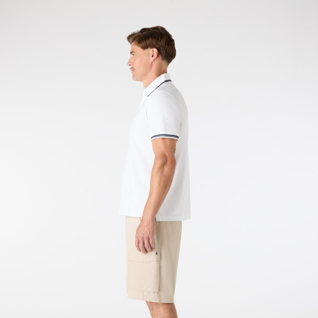 Musto Men's Original Tipped Pique Polo #colour_white