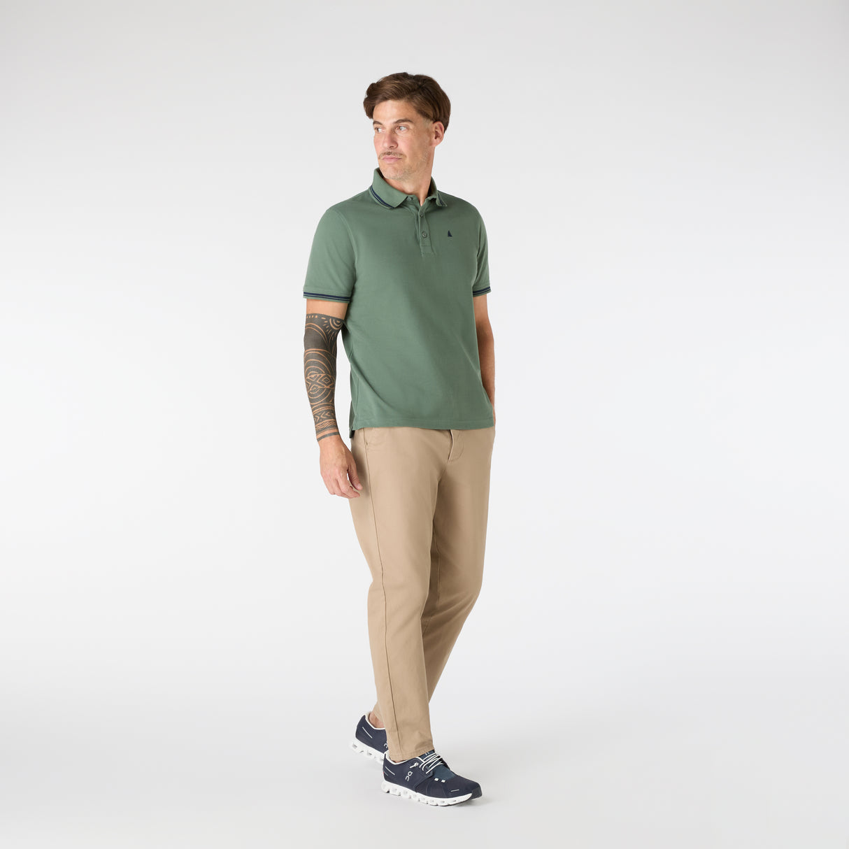 Musto Men's Original Tipped Pique Polo #colour_green