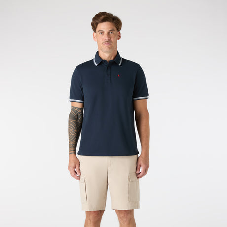 Musto Men's Original Tipped Pique Polo #colour_navy