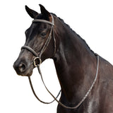 Dublin Padded Mono Crown Fancy Stitch Hunt Leather Horse Bridle