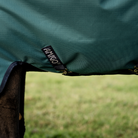 Horseware Ireland Amigo Ripstop 900 0g Turnout Rug #colour_dynasty-green-navy-silver